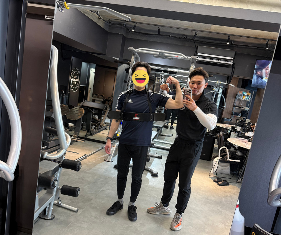 髙橋さん　腕トレーニング